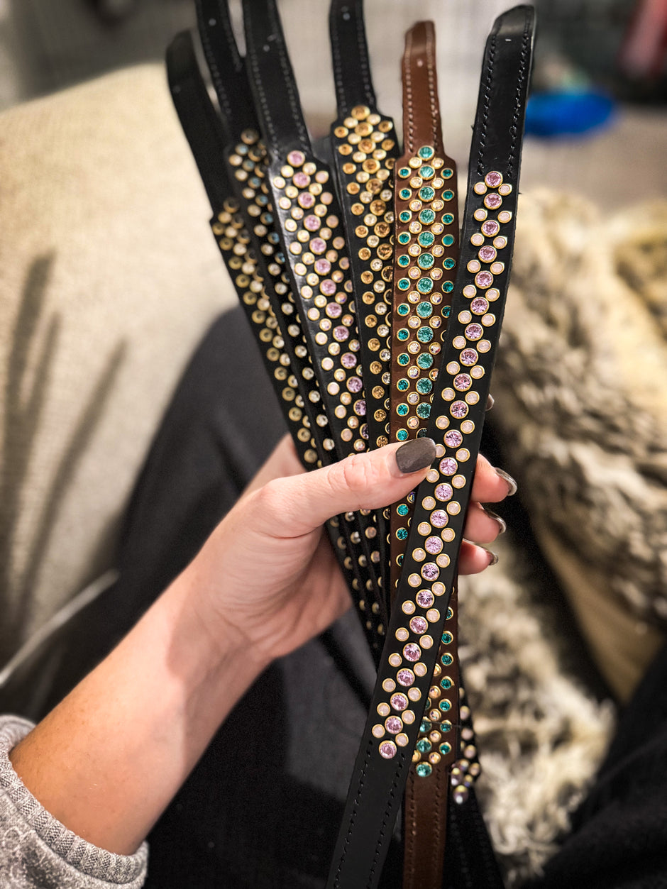 High-End Dog Collars, Old English bridle leather dog collars | The Spoilt Collar Co