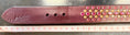 Load image into Gallery viewer, READY TO SHIP - LARGE 5 ROW BURGUNDY LEATHER, FUCHSIA AND GOLD CRYSTALS 50CM - 53CM
